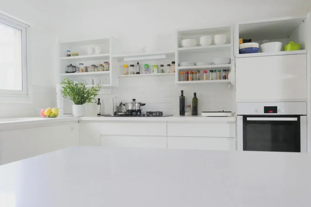 Hero colour scheme in a statement kitchen
